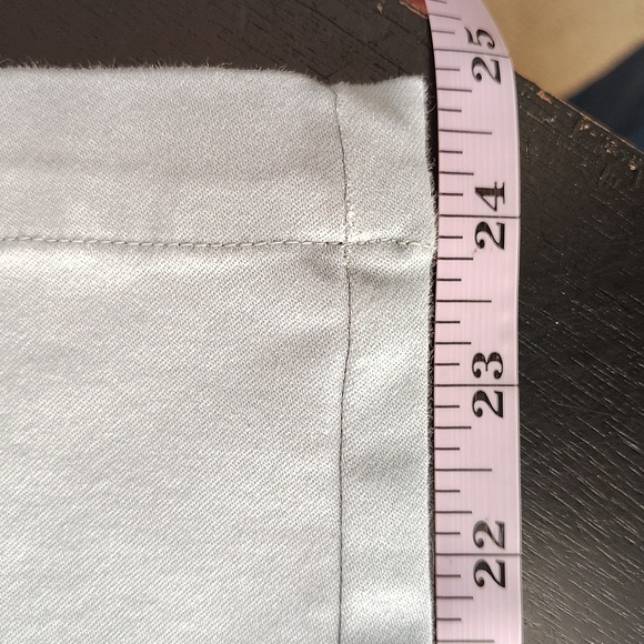 Tinsel Liem Blue Capris with Sleek cropped 30 style zip ankle stretch mid rise - Picture 9 of 10